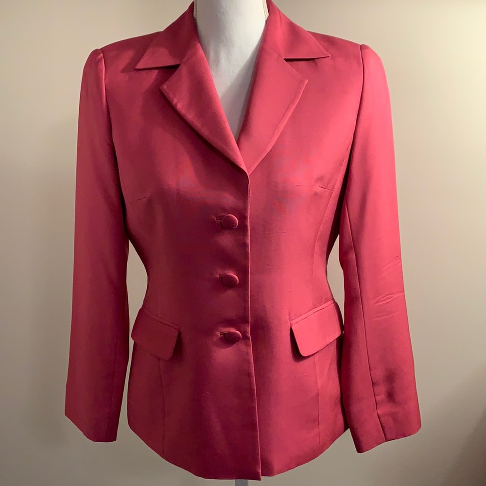 Due per Due Pink Silk Blazer 6P